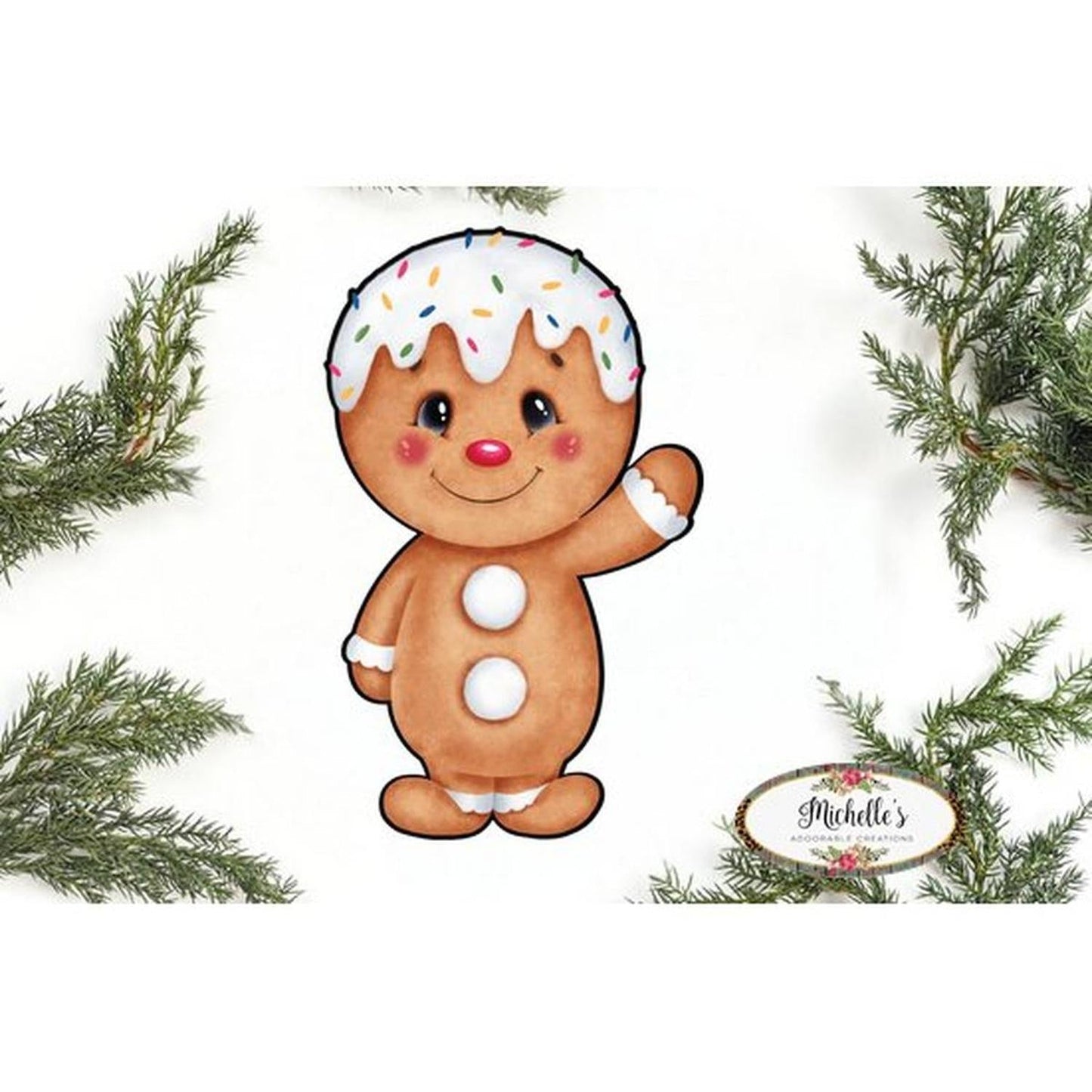 Gingerbread Boy Sweet Shoppe Sign GBB2- Wreath Enhancement