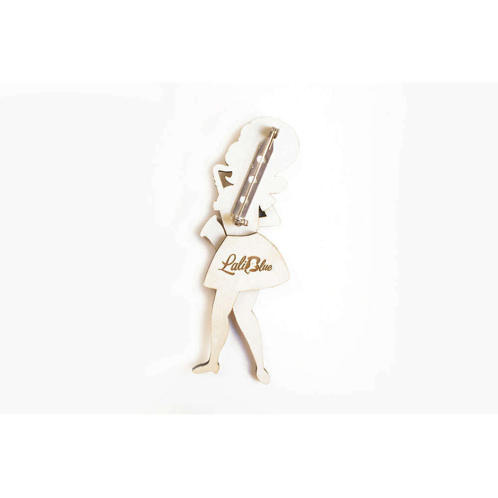 Girl playing the Saxophone Brooch by Laliblue