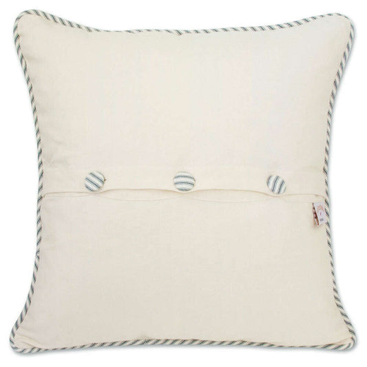 Golden Isles Hand-Embroidered Pillow