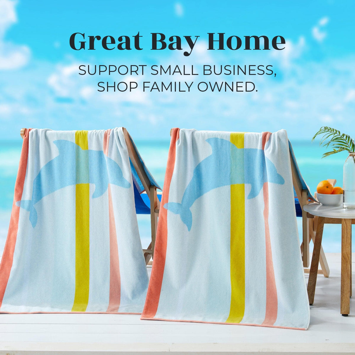 2 Pack Vibrant Beach Towels - Boca Collection