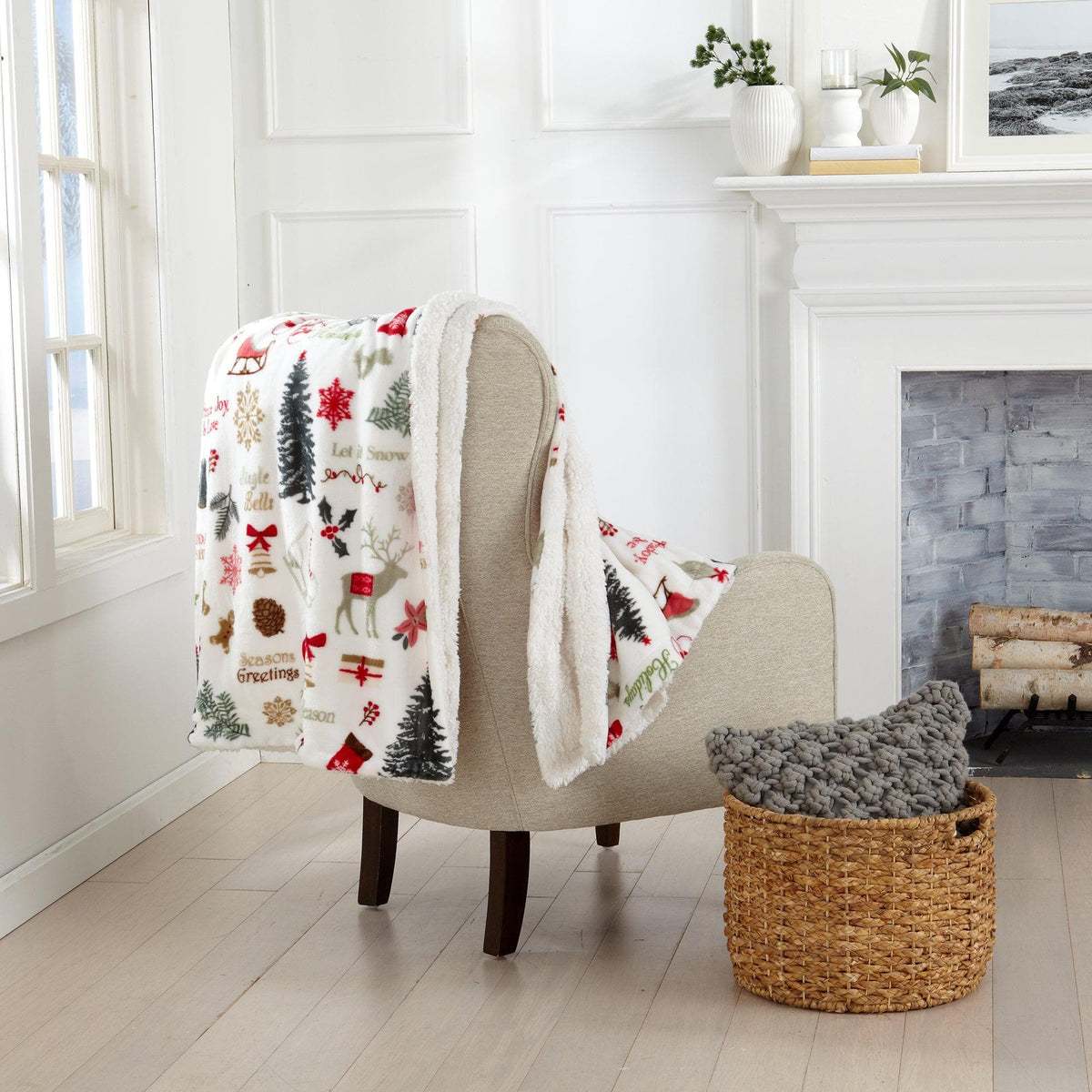 Sherpa Throw Blanket - Eve Collection