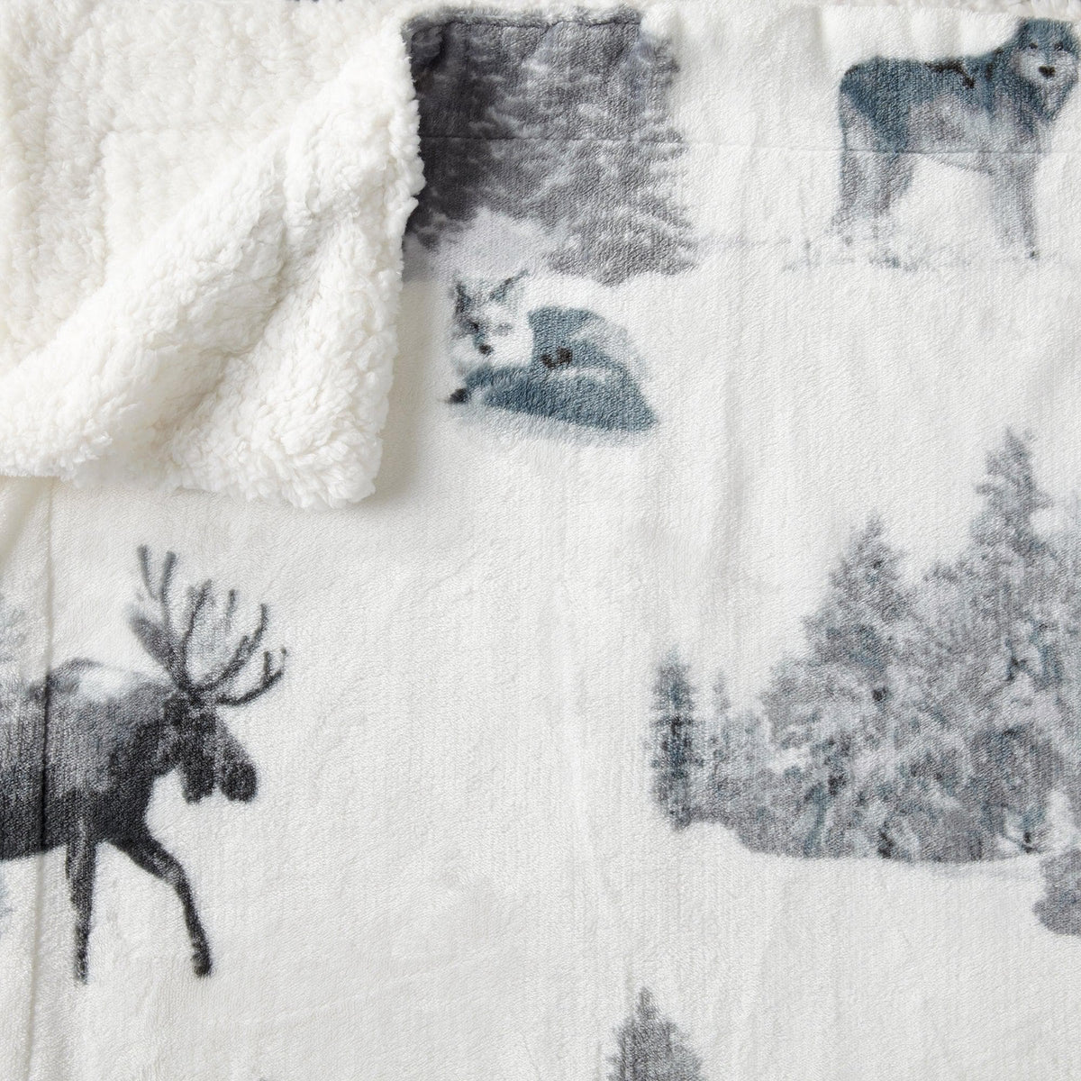 Sherpa Throw Blanket - Hudson Collection