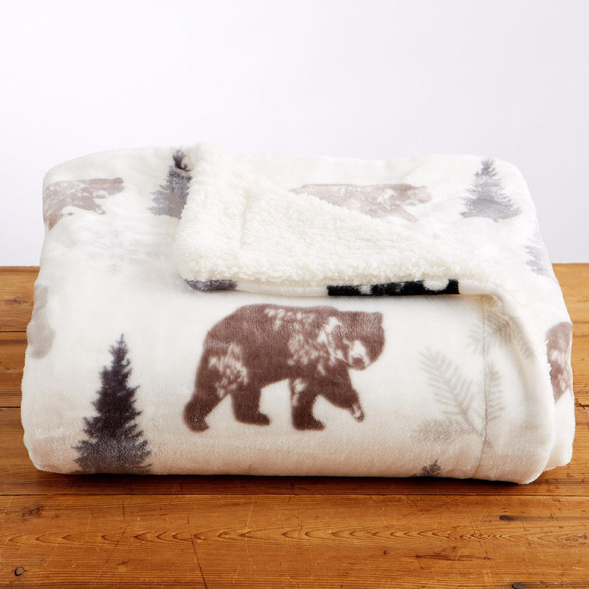 Sherpa Throw Blanket - Hudson Collection