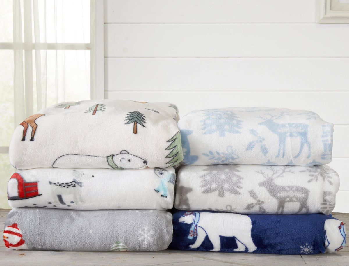 Velvet Throw Blanket - Pearl Collection