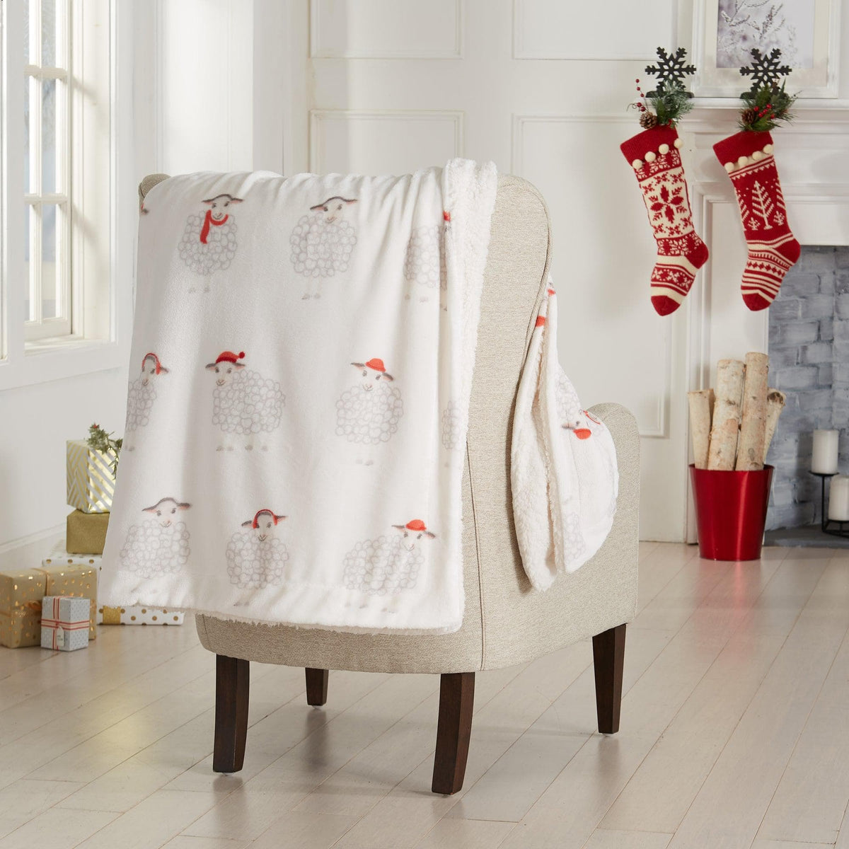 Holiday Sherpa Throw - Esmay Collection