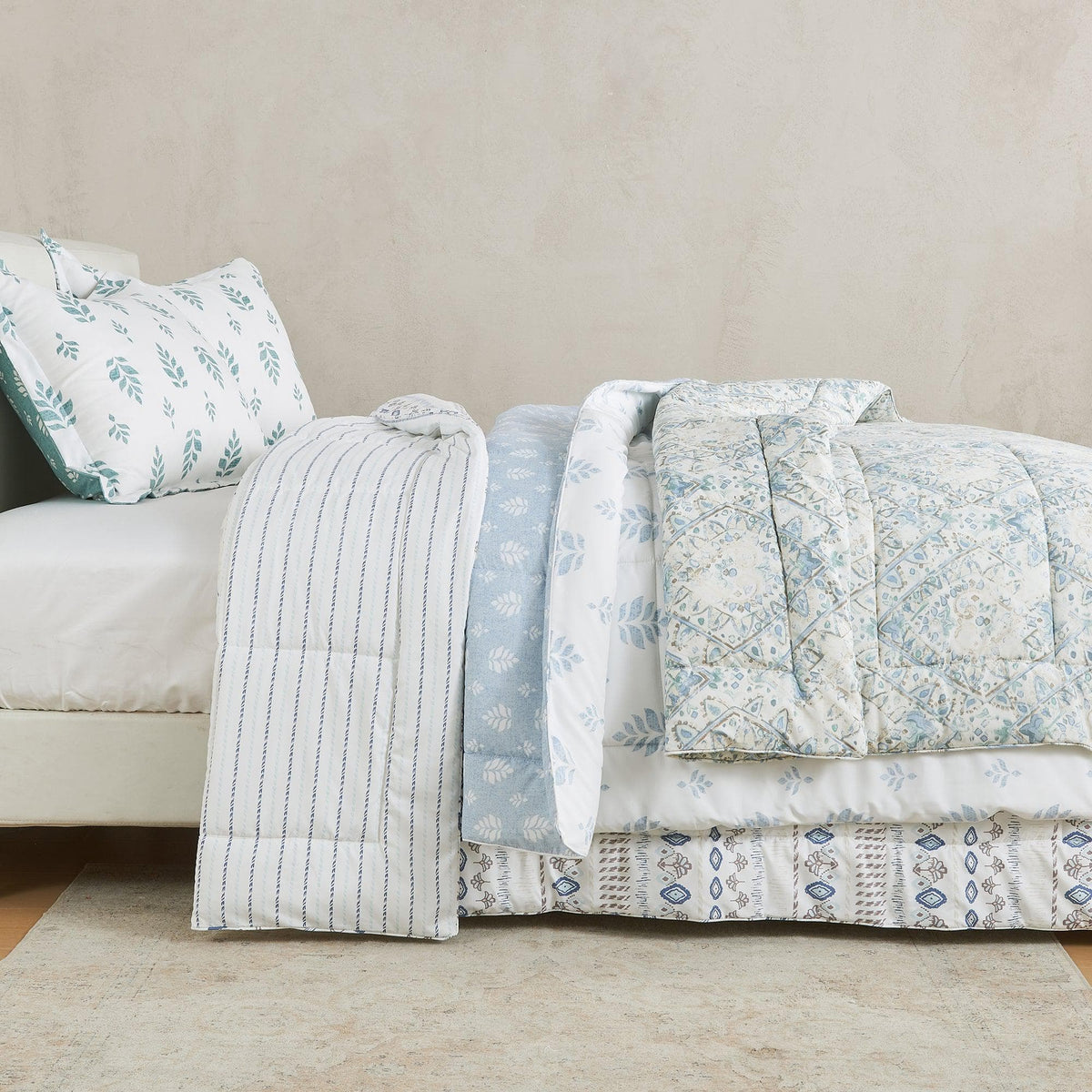 Reversible Comforter Set - Odette Collection
