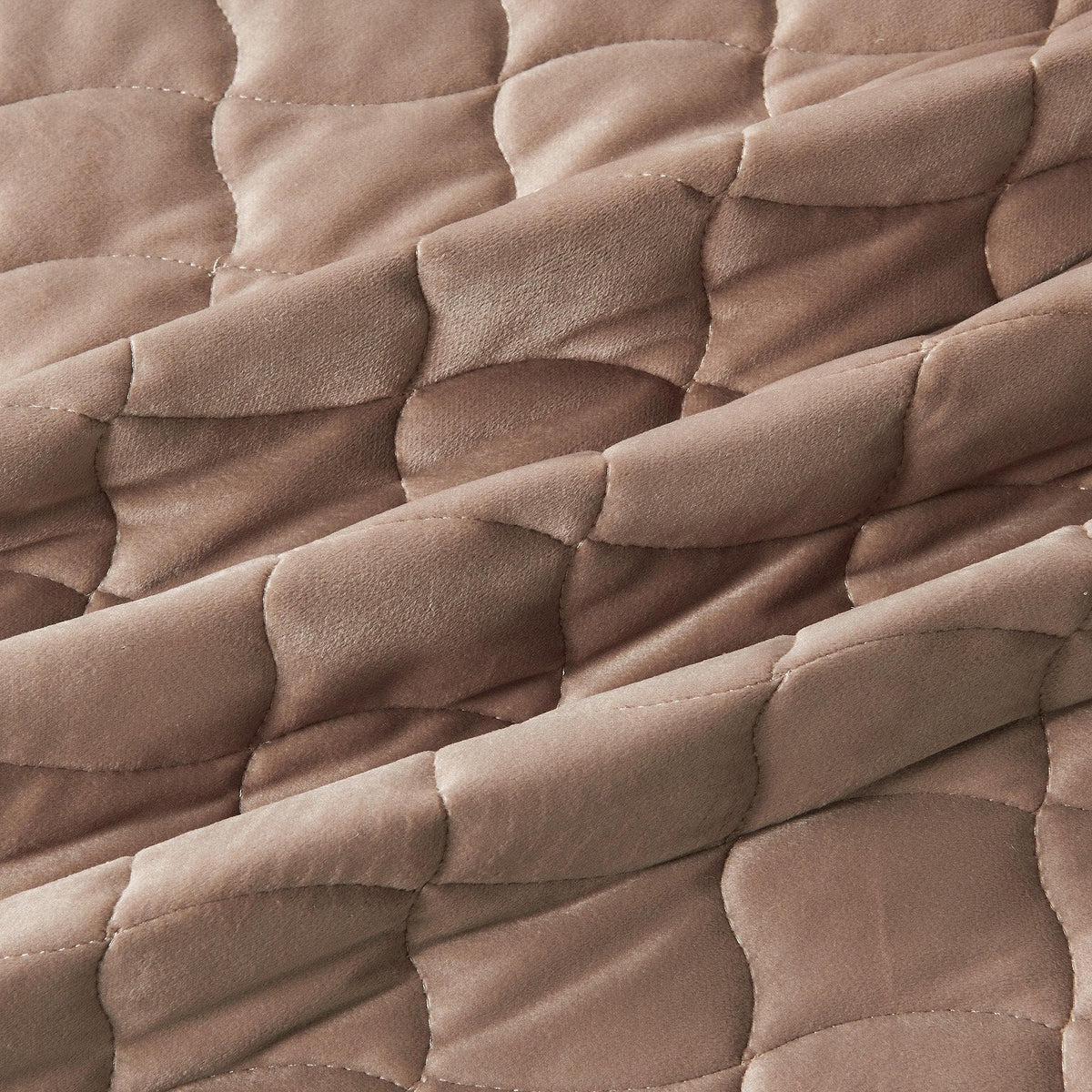 Velvet Box-Stitched Quilt Set - Vivica Collection