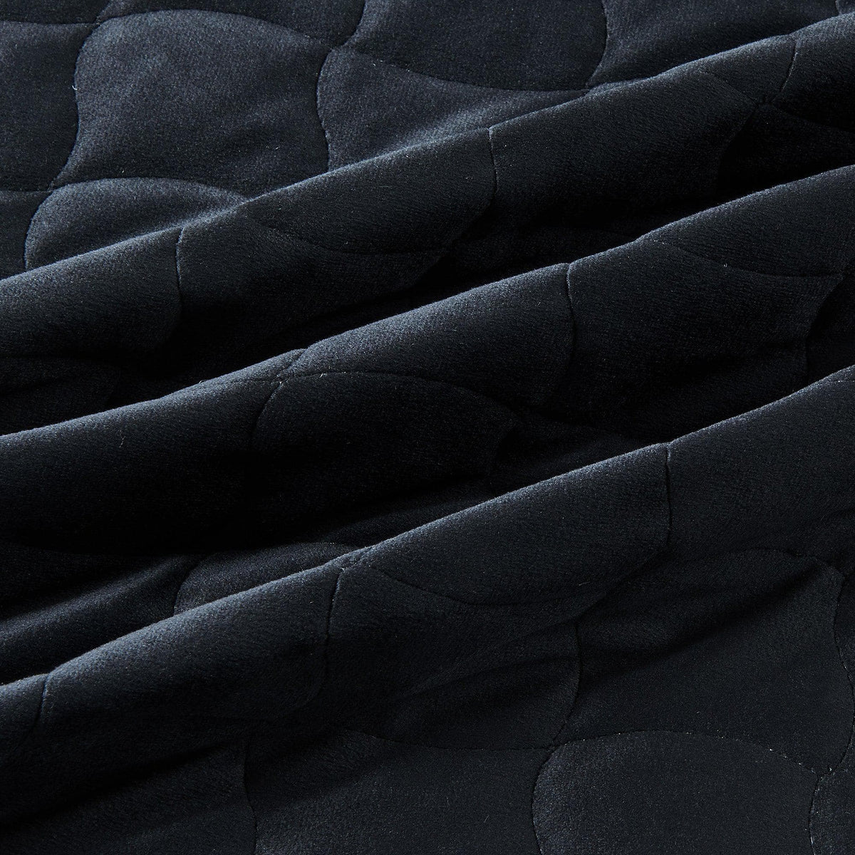 Velvet Box-Stitched Quilt Set - Vivica Collection