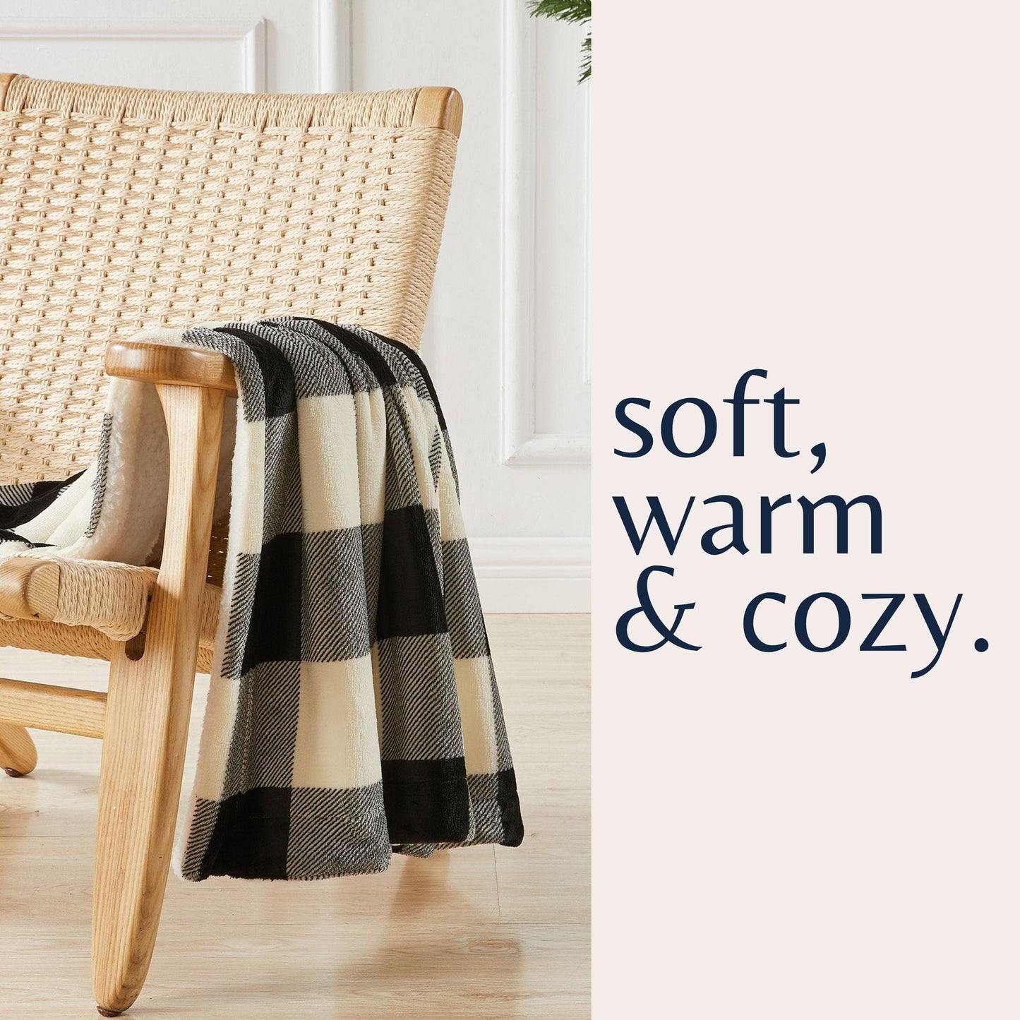 Velvet Plush Sherpa Luxury Bed Blanket - Kinsley Collection