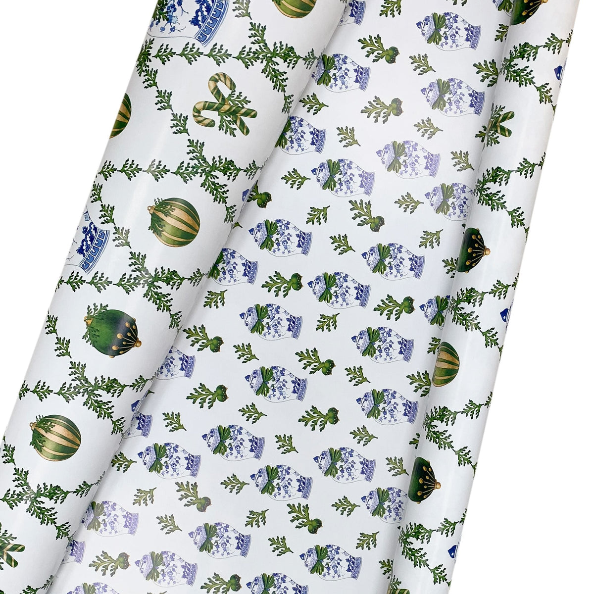 Reversible Green Holiday Cheer Gift Wrap