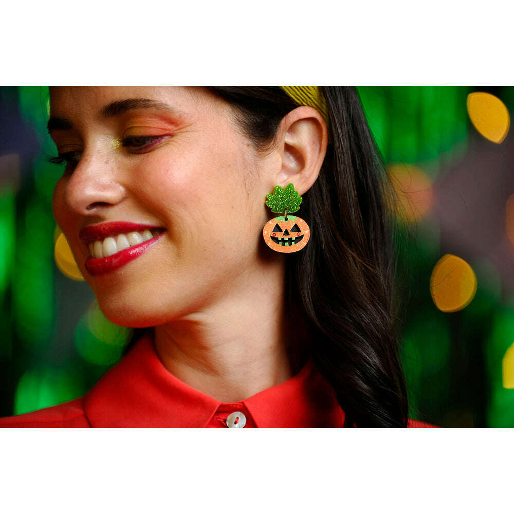 Halloween Pumpkin Earrings by Laliblue