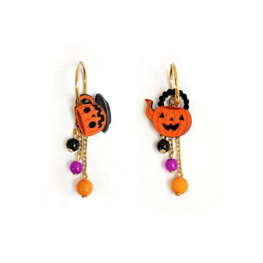 Halloween Tea Set Earrings by Laliblue