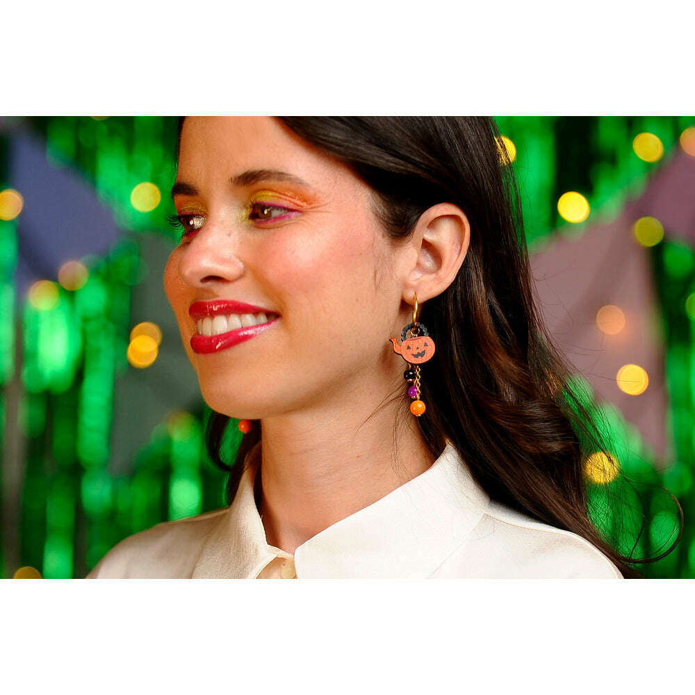 Halloween Tea Set Earrings by Laliblue