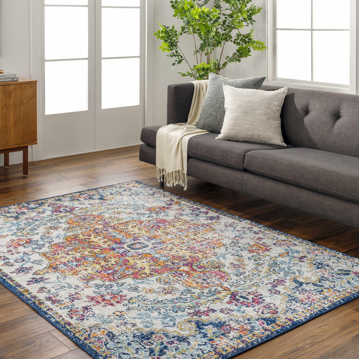 a rug in a room