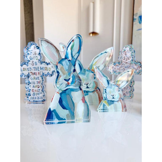 Hippity Hop Bunny Acrylic Tabletop Art