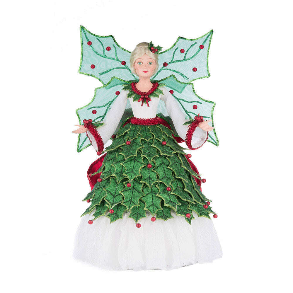 Holly Berry Fairy Tree Topper by Katherine's Collection