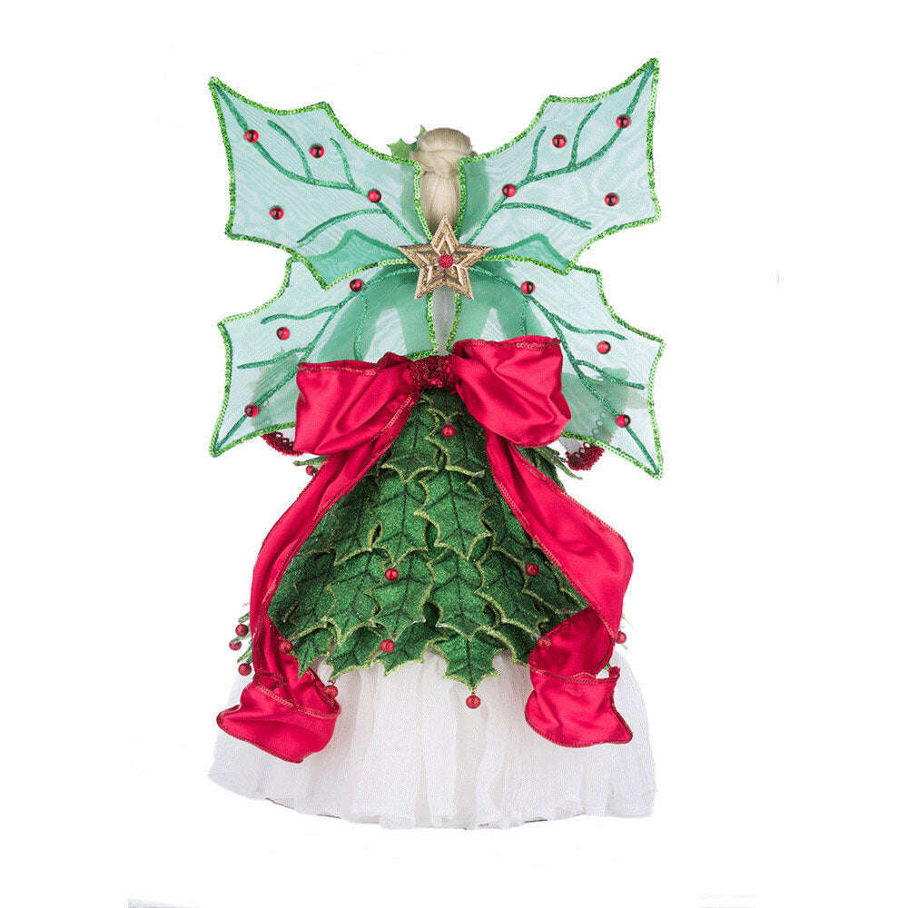 Holly Berry Fairy Tree Topper by Katherine's Collection
