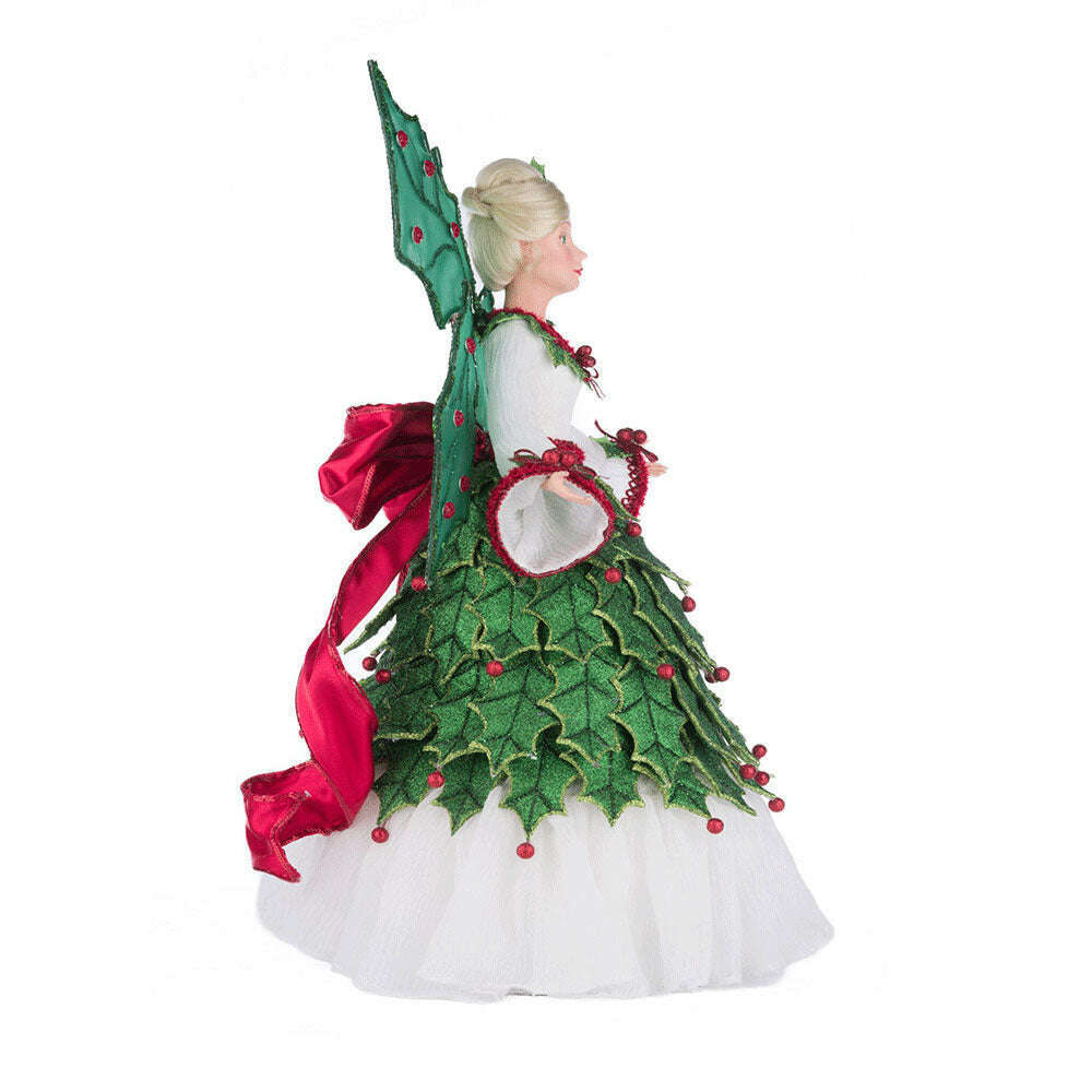 Holly Berry Fairy Tree Topper by Katherine's Collection