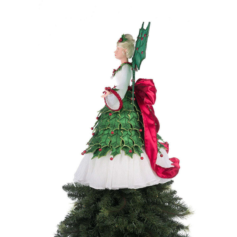 Holly Berry Fairy Tree Topper by Katherine's Collection