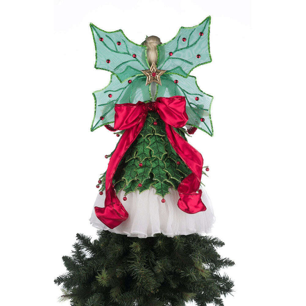 Holly Berry Fairy Tree Topper by Katherine's Collection