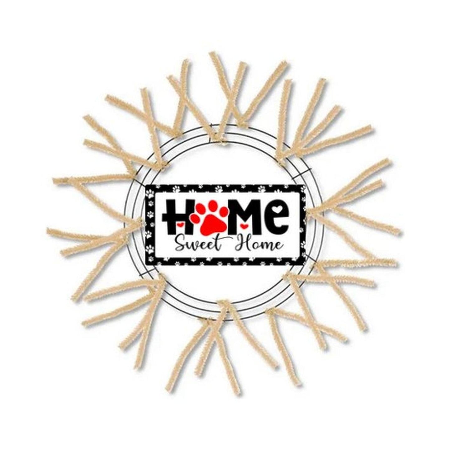 Home Sweet Home Paw Sign