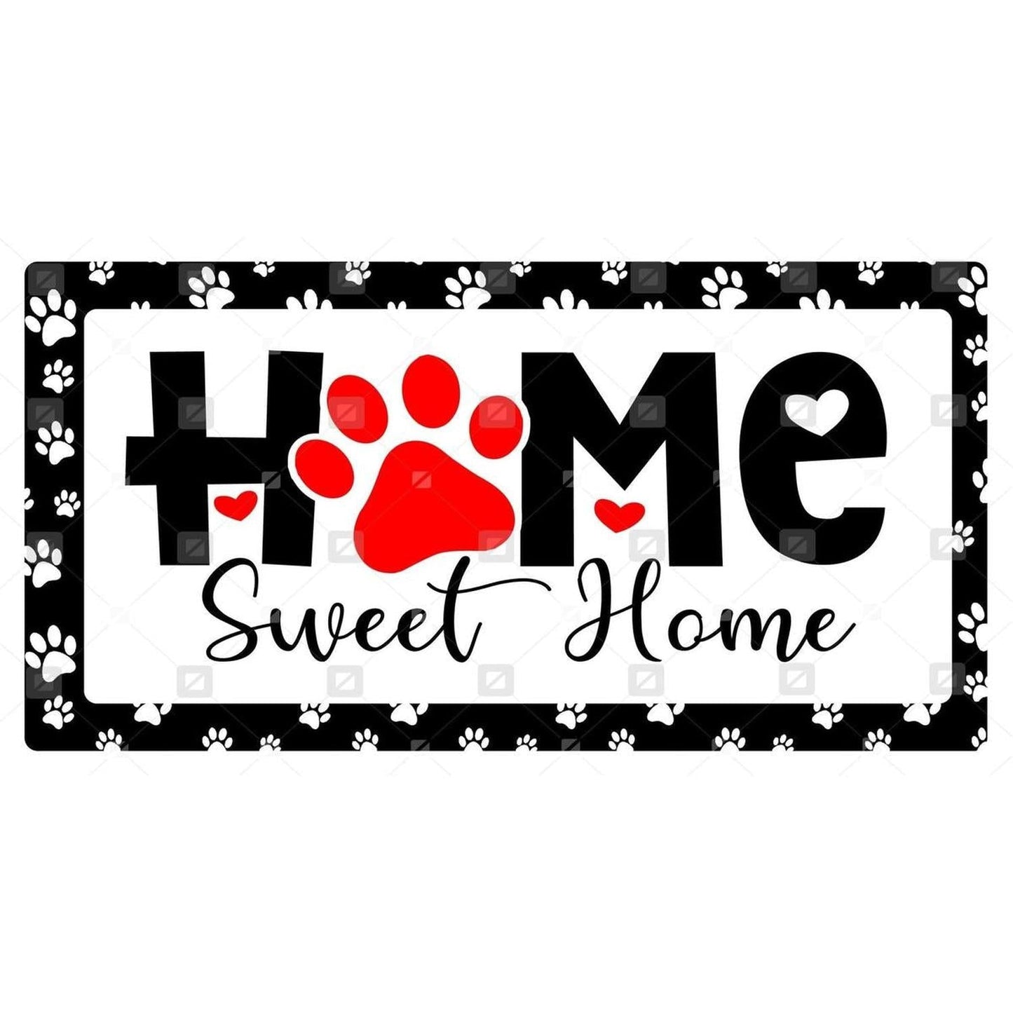 Home Sweet Home Paw Sign