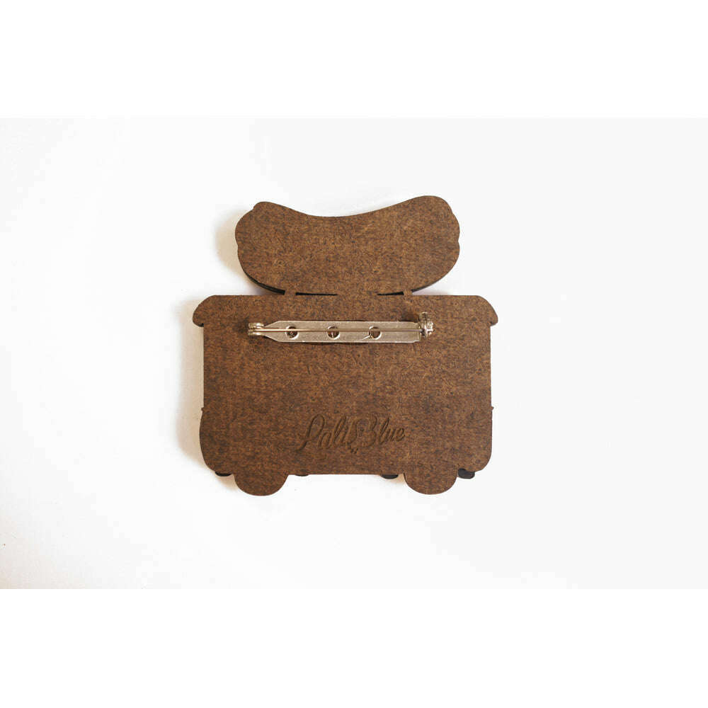 Hot Dog Truck Brooch by Laliblue