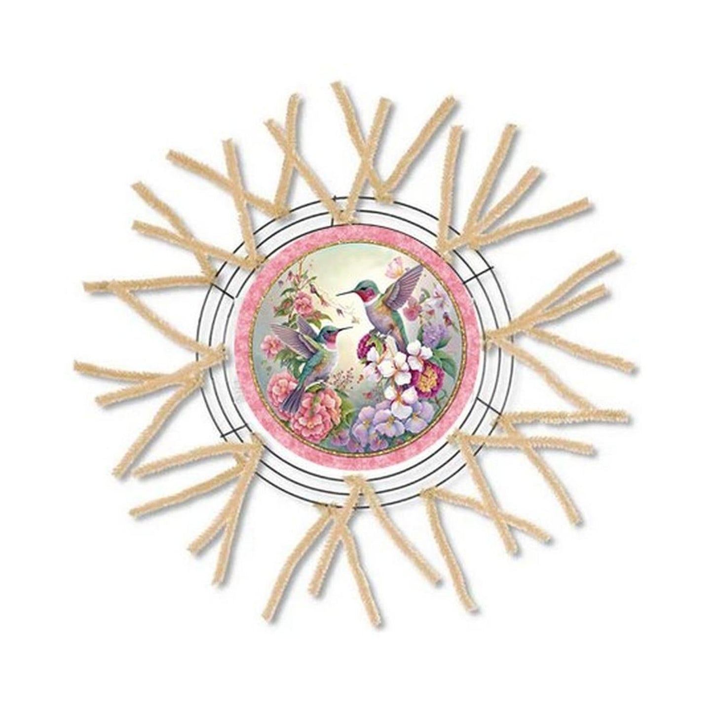 Hummingbird Elegant Round Sign