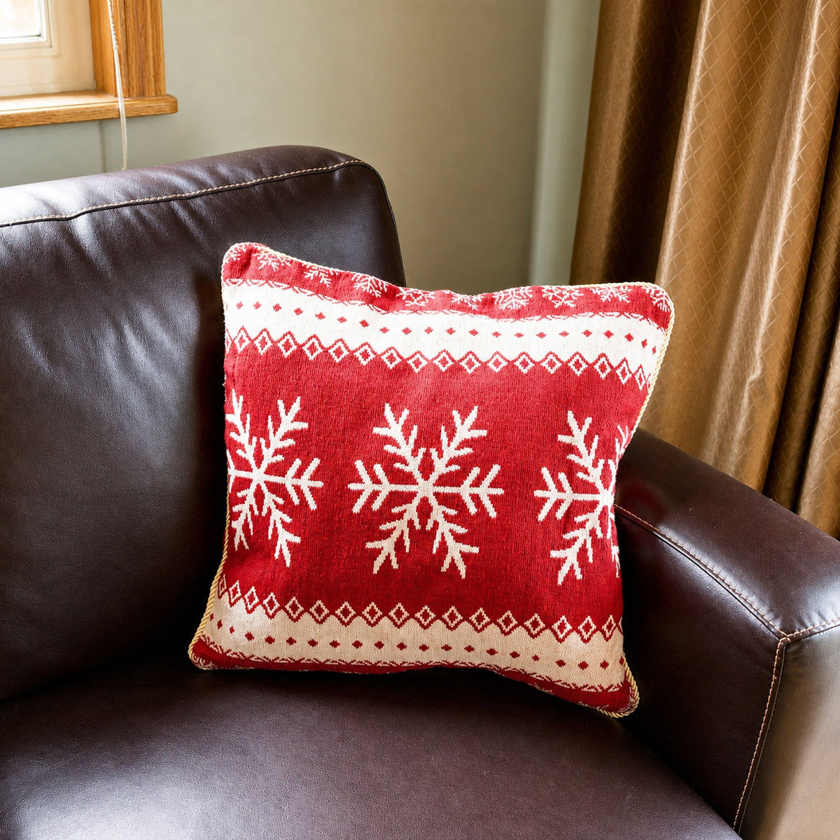 a pillow on a chair