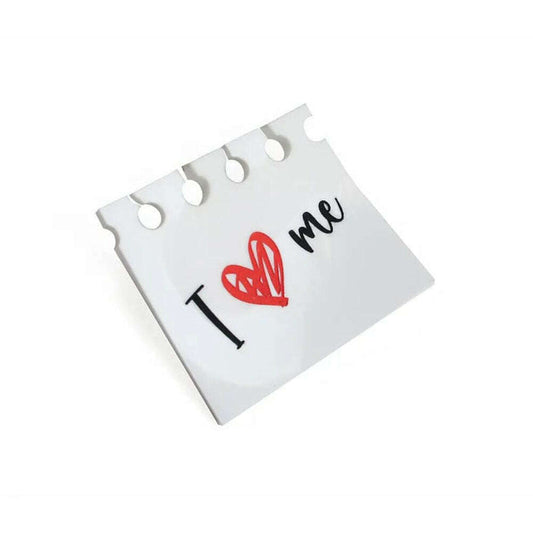 I Love Me Brooch by Laliblue