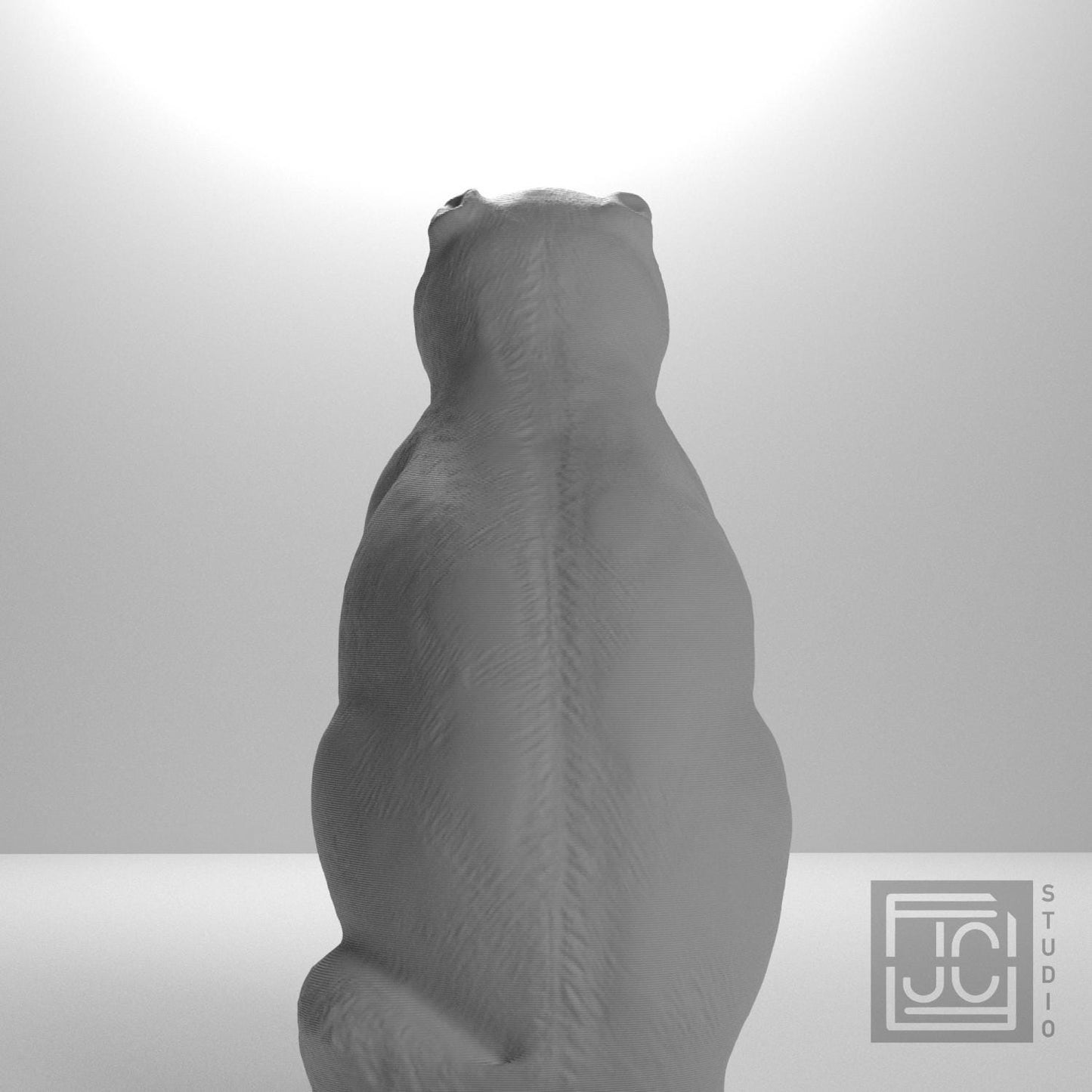 Chinese Porcelain Pug Dog A (One of a Pair)