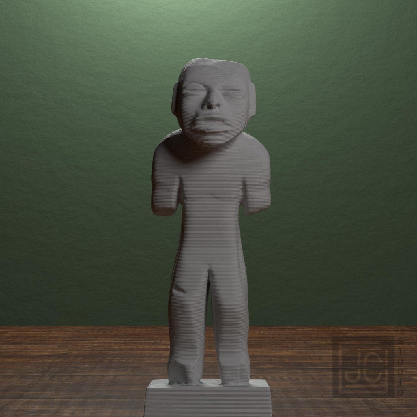 Sculpture Olmec Man