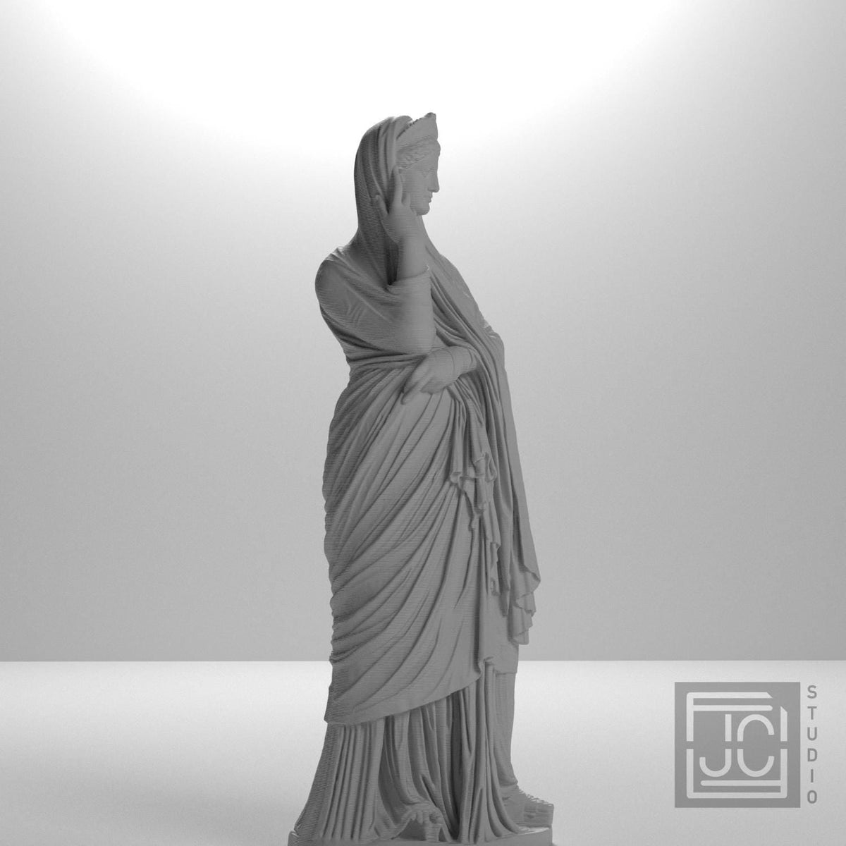 Statue of a woman the so-called 'Pudicitia' type