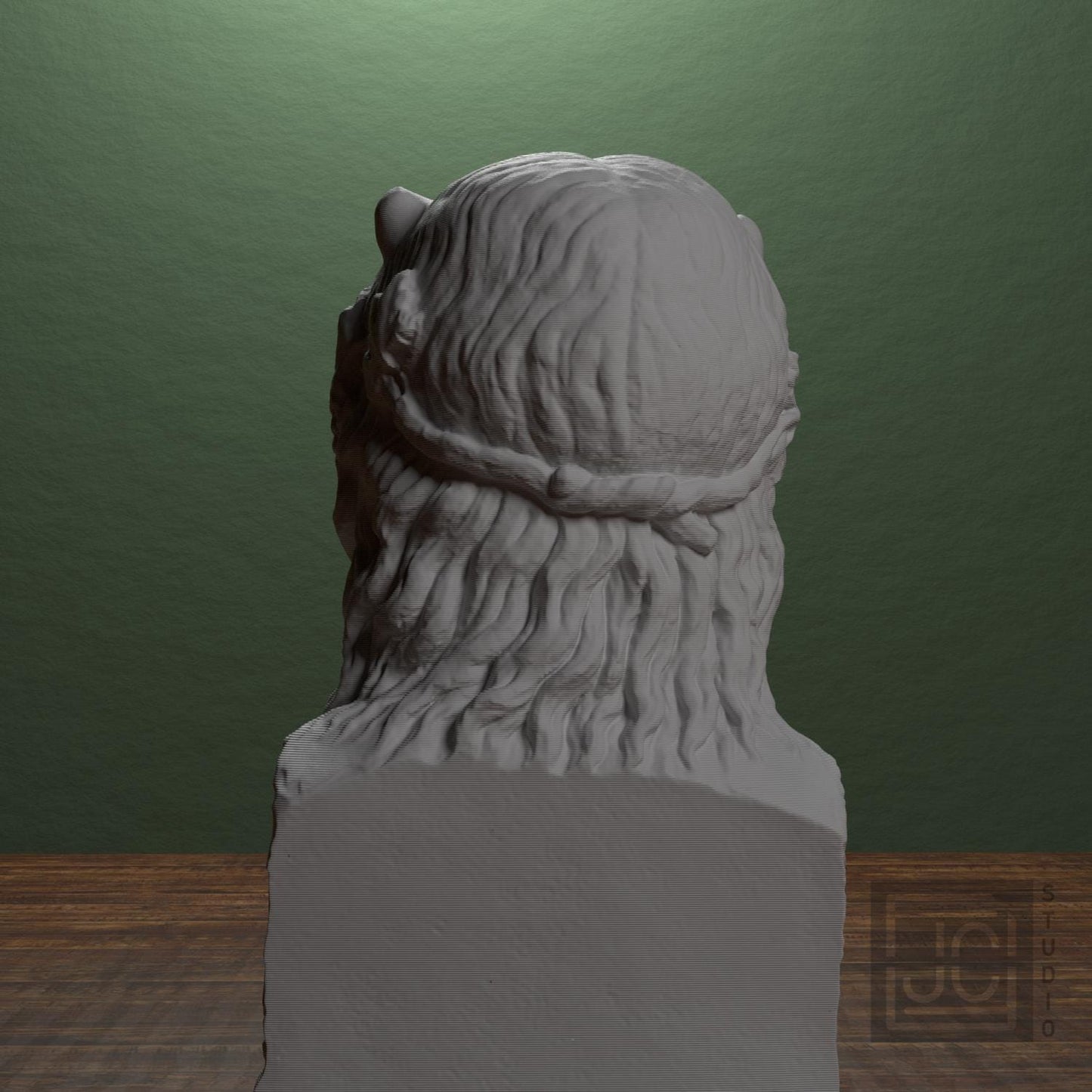 Sea Deity Crowned with Horns