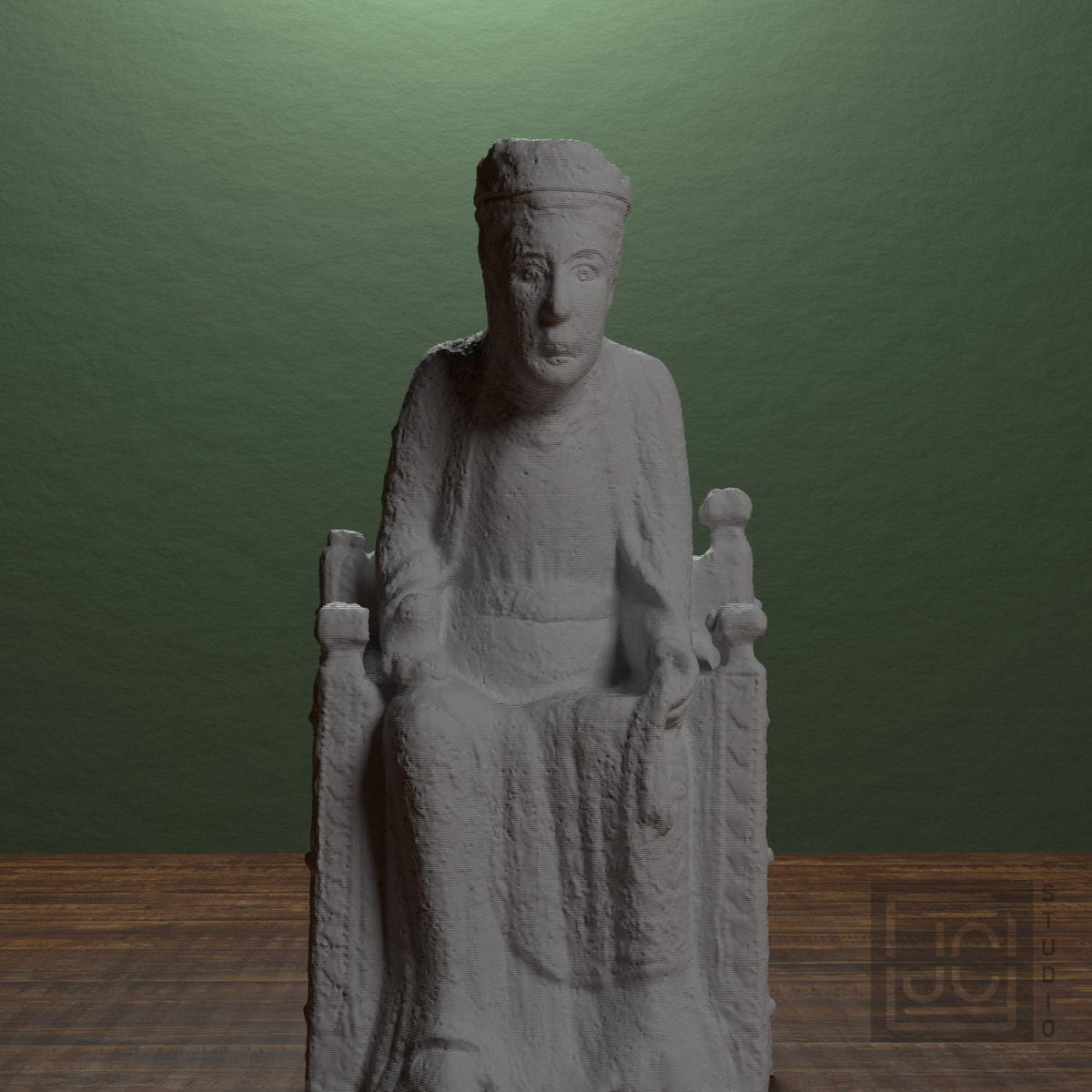 Romanesque Enthroned Madonna