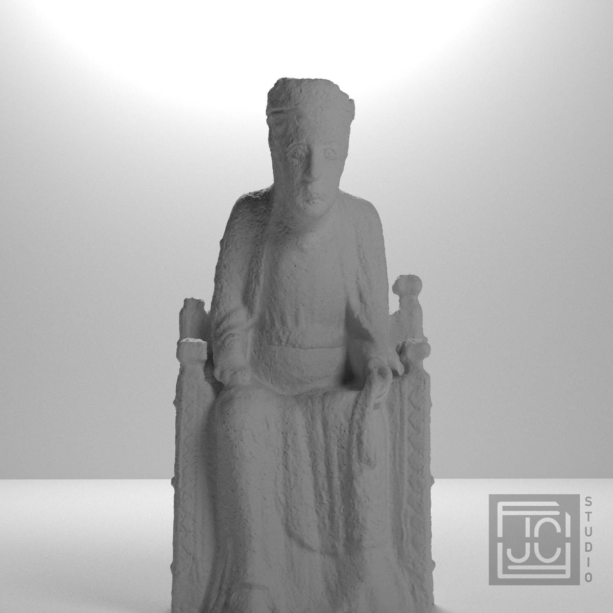 Romanesque Enthroned Madonna