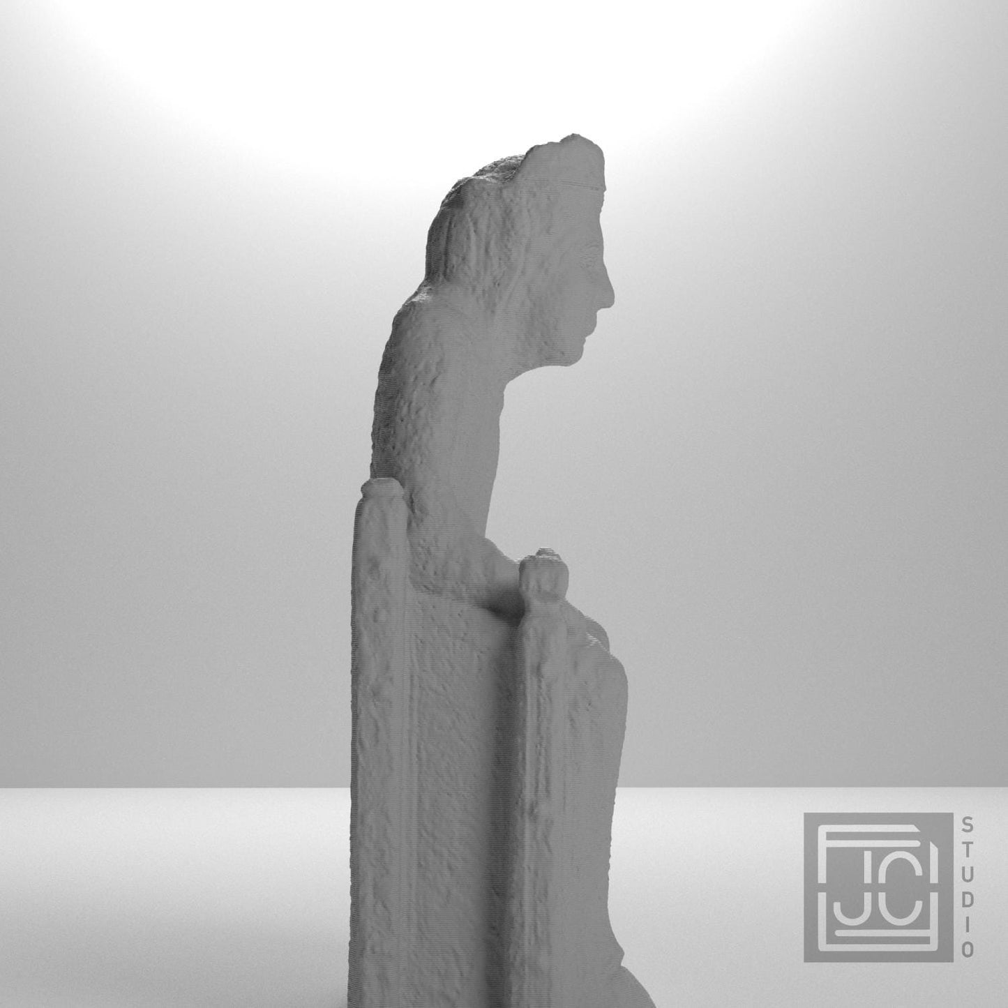 Romanesque Enthroned Madonna