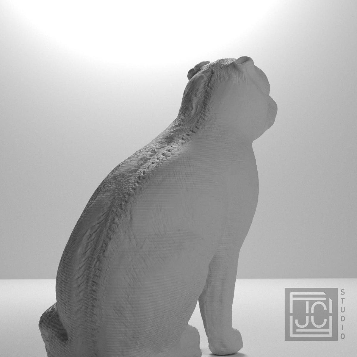 Chinese Porcelain Pug Dog B (One of a Pair)