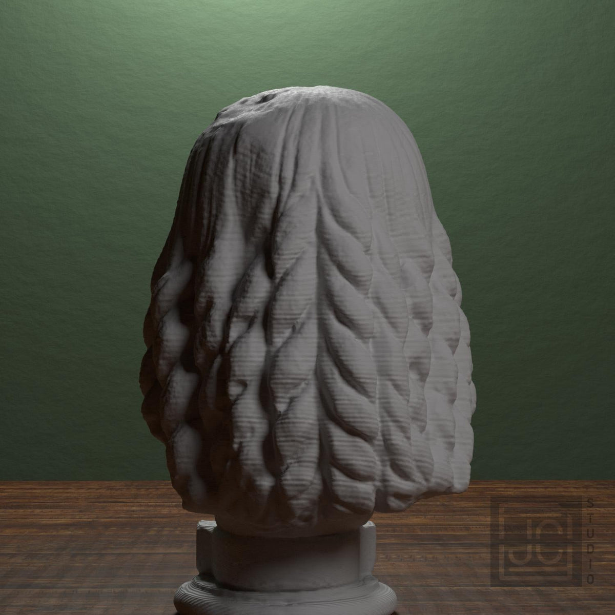 Female head. Fragment of a statue