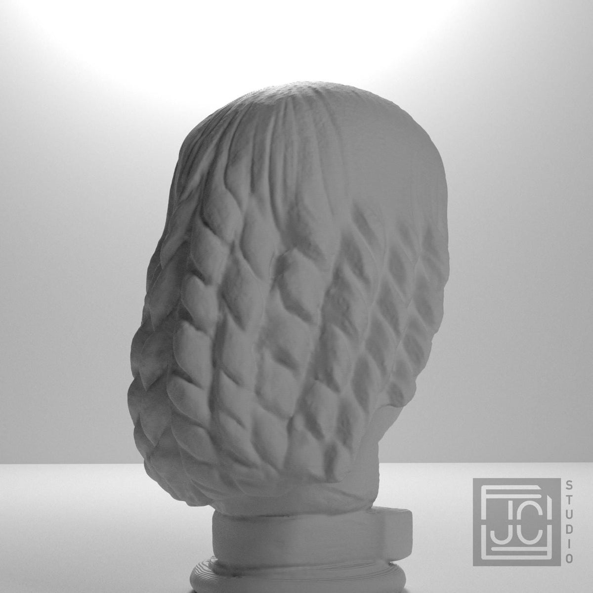 Female head. Fragment of a statue