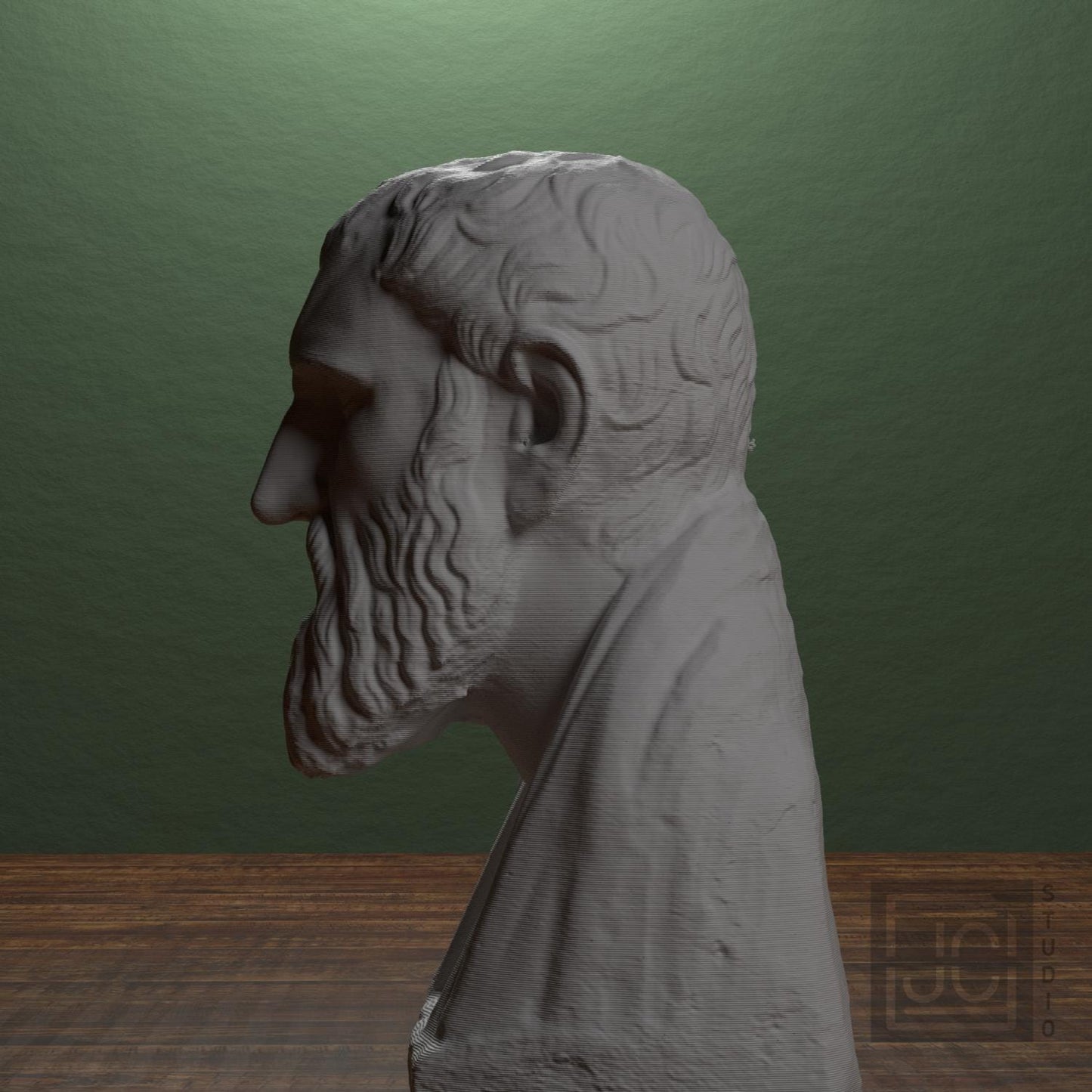 Portrait of Zeno of Kition Greek Philosopher