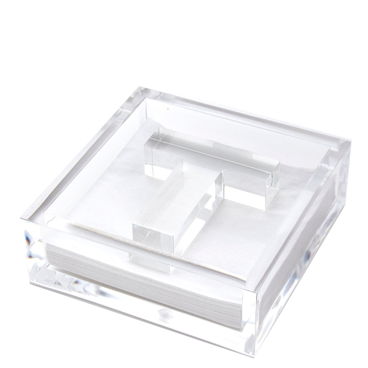Initial Acrylic Cocktail Napkin Holder