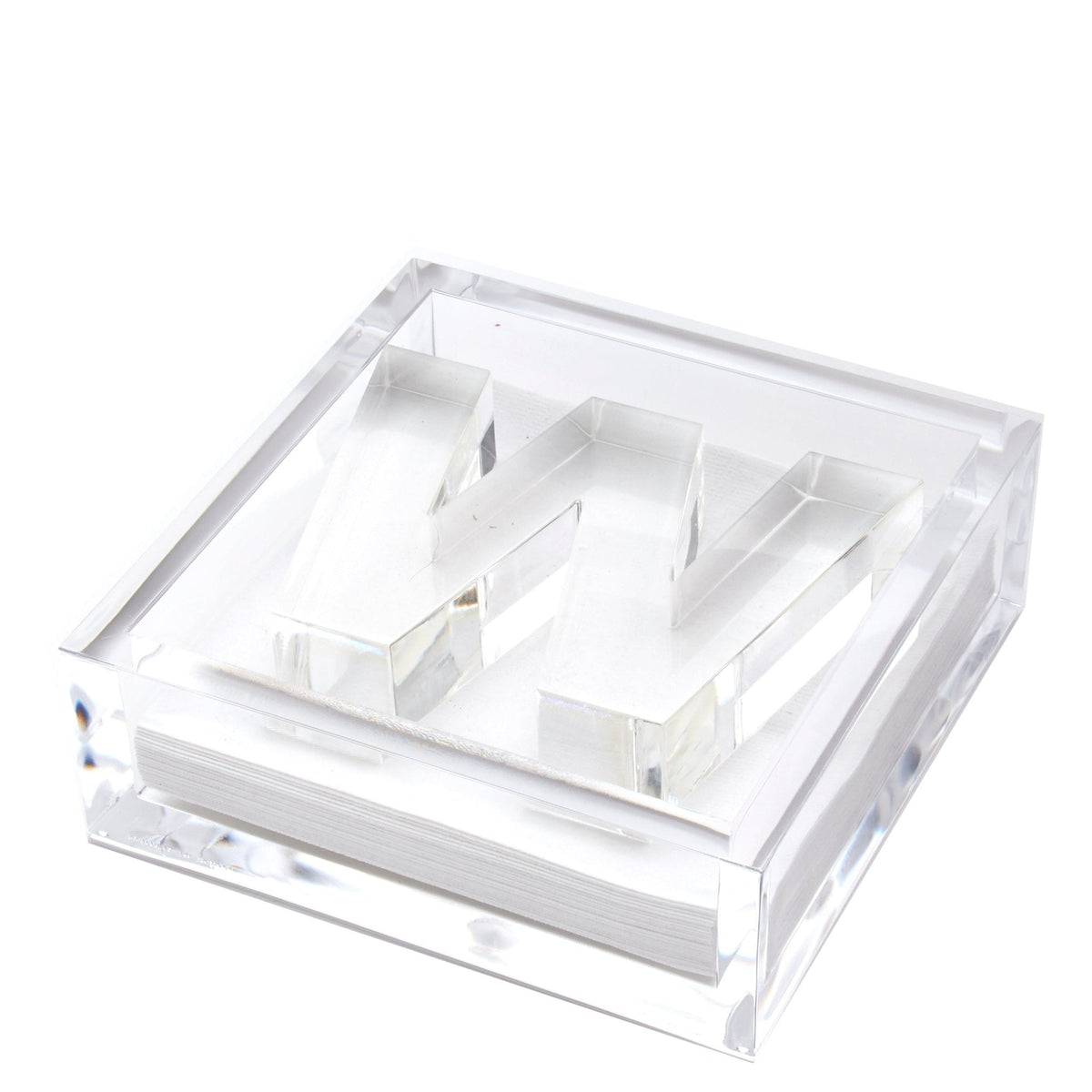 Initial Acrylic Cocktail Napkin Holder