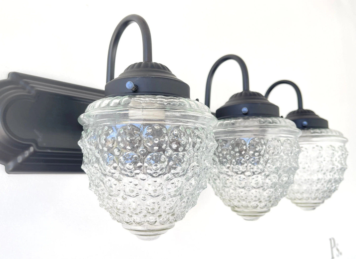 Antique Acorn Glass VANITY Light - 3 Sizes