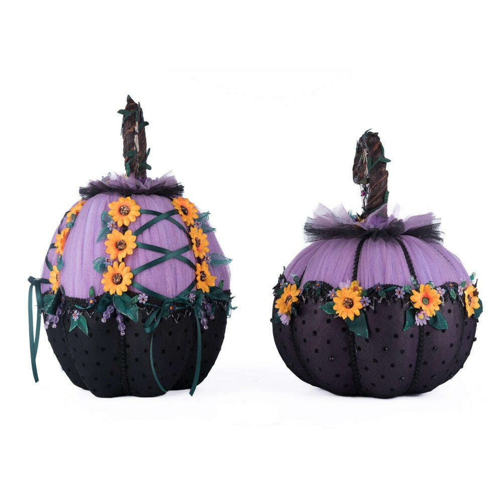 Jacks and Cats Pumpkins Set Of 2 by Katherine's Collection