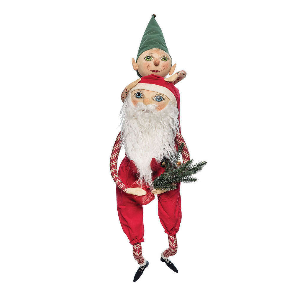Jingle & St. Nick Gathered Traditions Art Doll by Joe Spencer