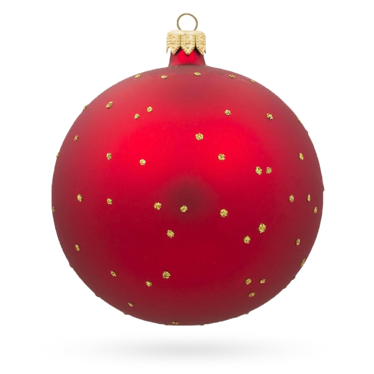 Santa Filling Stockings by a Cozy Fireplace Glass Ball Christmas Ornament 4 Inches