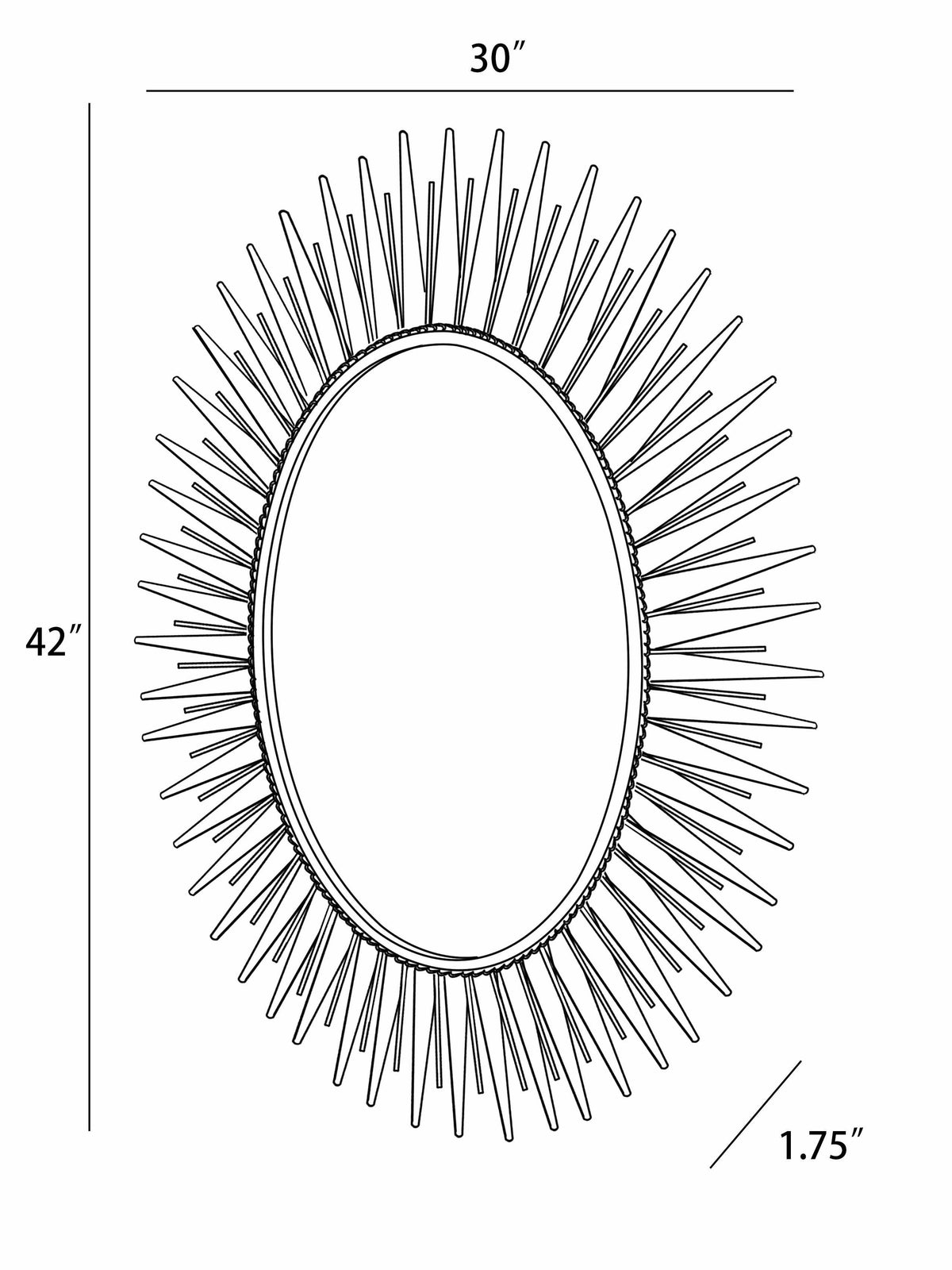 a drawing of a mirror