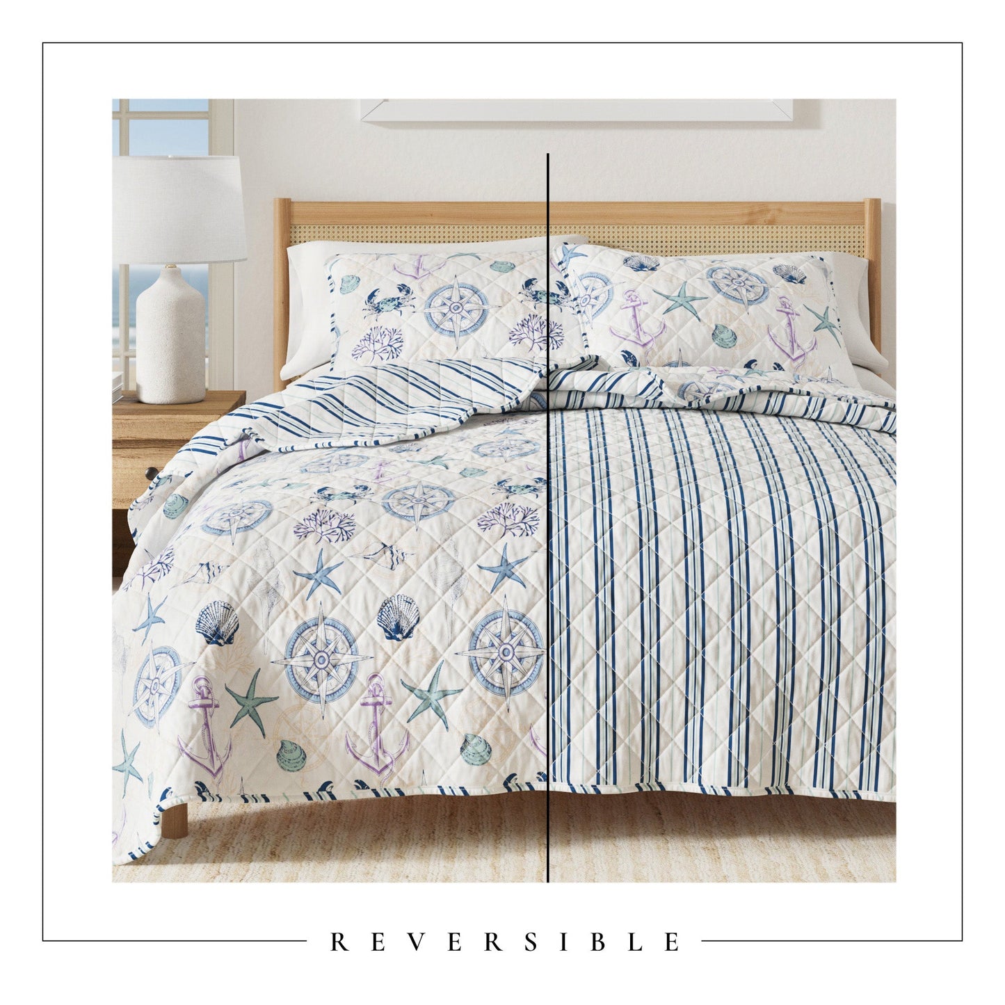 Azure Collection Coastal Quilt Set