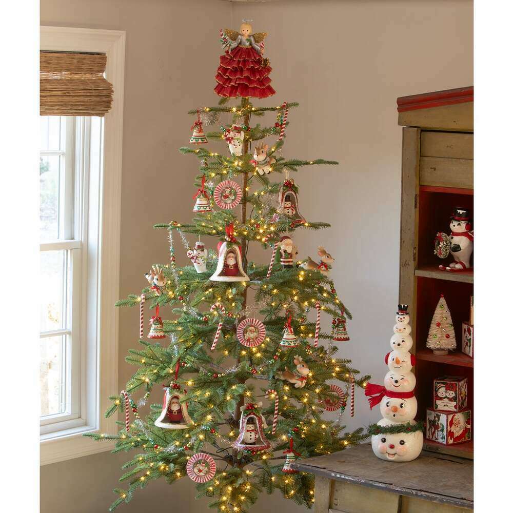 Kitschmas Fun Set/2 Bell Ornaments by Bethany Lowe Designs